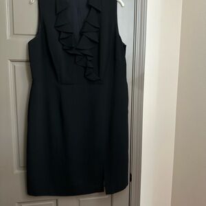 Spense Little Black Dress Ruffled Neckline plus size 20w